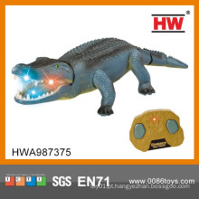 Novo design quente venda 48cm 2ch crocodilo controle remoto infravermelho com luz e som